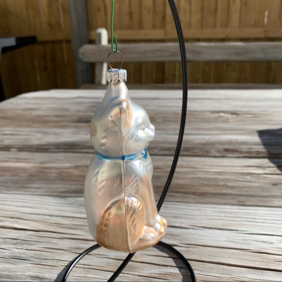 Vintage Glass West Germany Cat Ornament - Picture 3 of 10